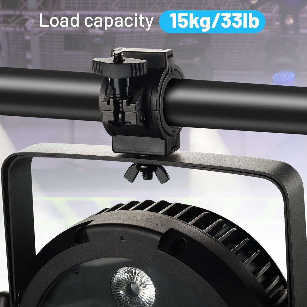 CZGOR Stage Light Clamp 5 Pack, 33lb Plastic DJ Light Clamps, Truss for Studi...