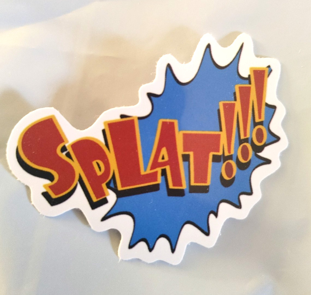 Comic Book Sound Effect Onomatopoeia Emanata Speech Bubble Decal Sticker