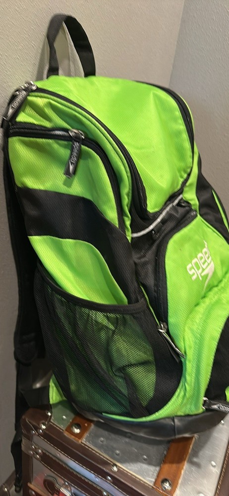 Speedo Green Black Swimming Backpack