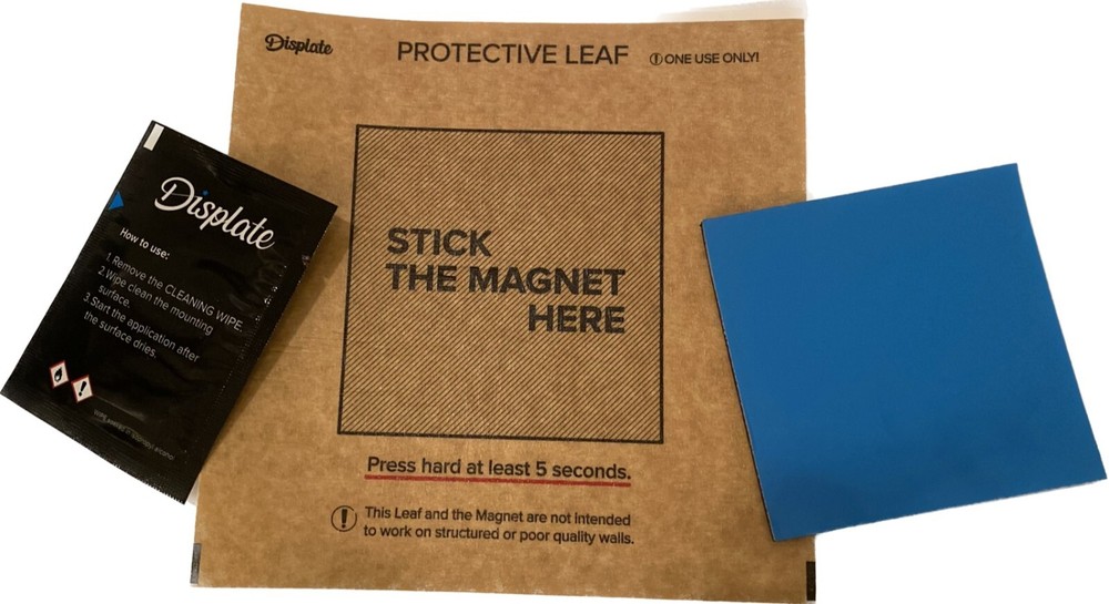 Displate Wall Mounting Kit: Includes Magnet, Cleaning Pad, & Protective Leaf NEW