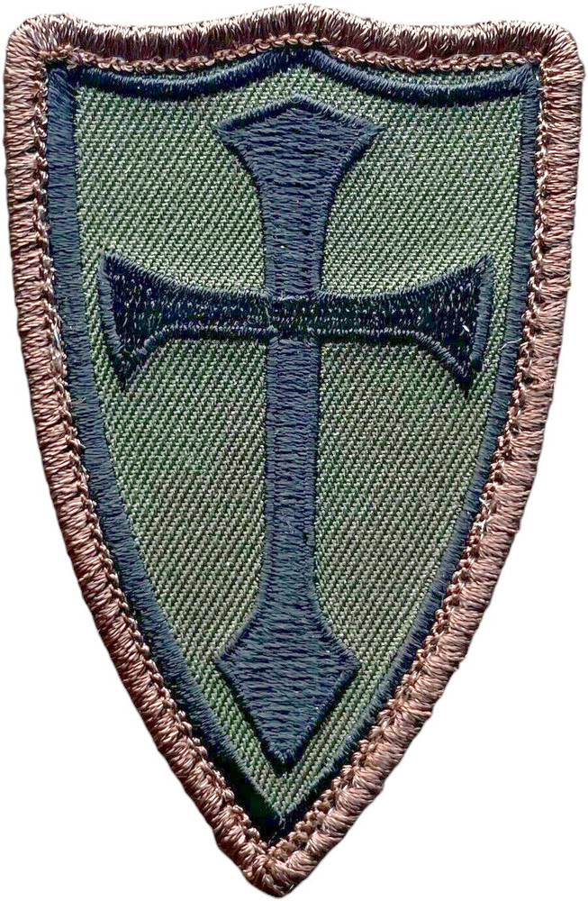 CRUSADER SHIELD CROSS NAVY DEVGRU EMBROIDERED FOREST HOOK TACTICAL MORALE PATCH
