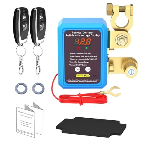 Kill Switch for Car with Led 12V 240A Disconnect Switch with LED Display