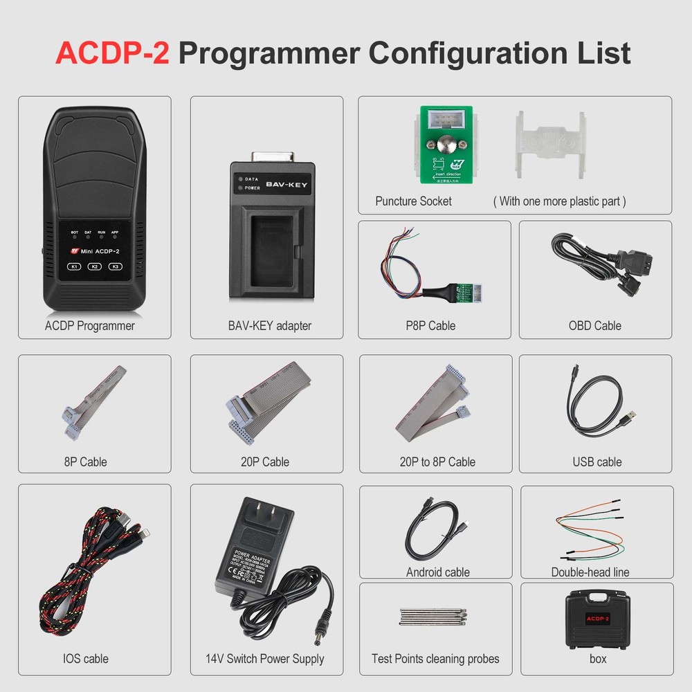 Yanhua Mini ACDP-2 Programming Master Basic Module USB and Wireless Connection