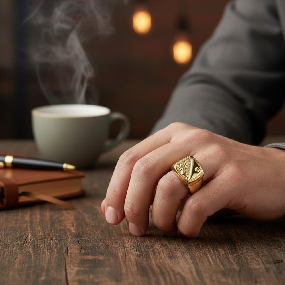 Gold Ring Costume Accessory