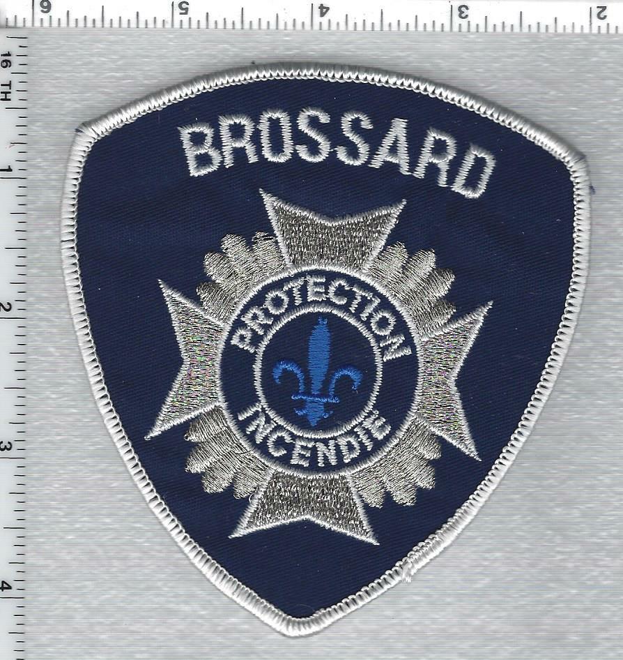 Brossard Fire Department (Quebec, Canada) Shoulder Patch