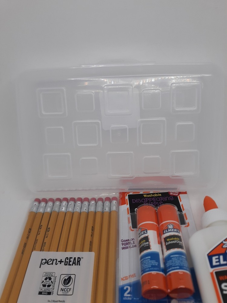 Schools Supplies Bundle kit (w/ Blue Scissors)