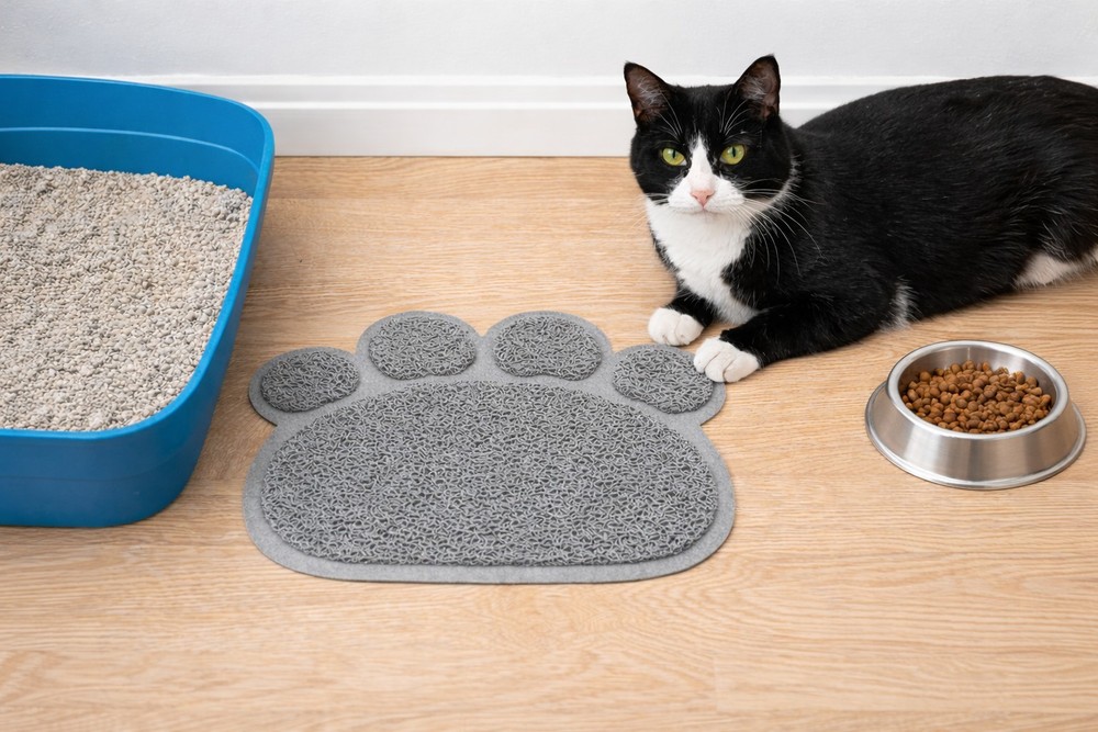 Cat Litter Mat Paw Shape – Traps Litter & Stops Tracking