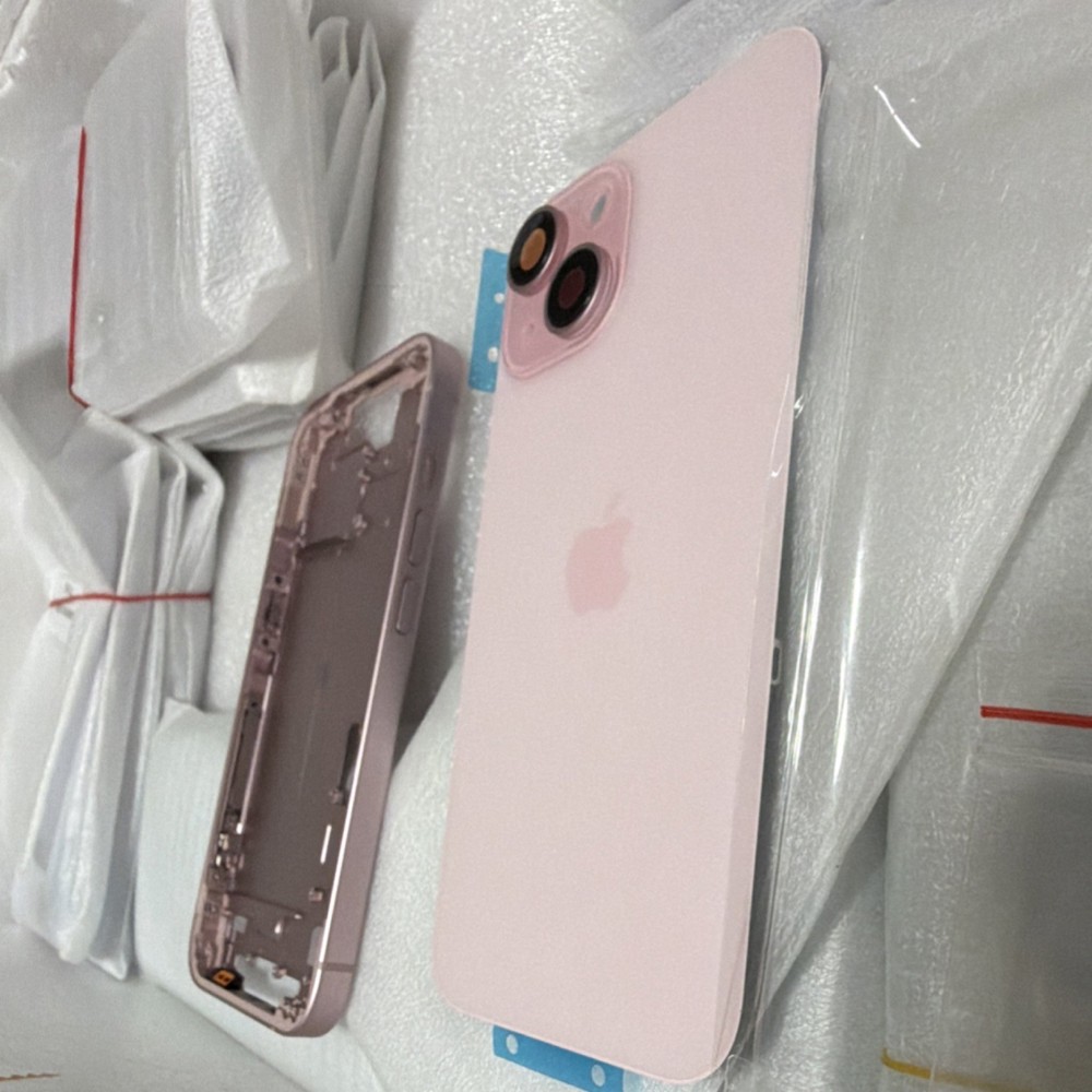 Apple iPhone 15 Pink Housing Frame Back Cover Replacement