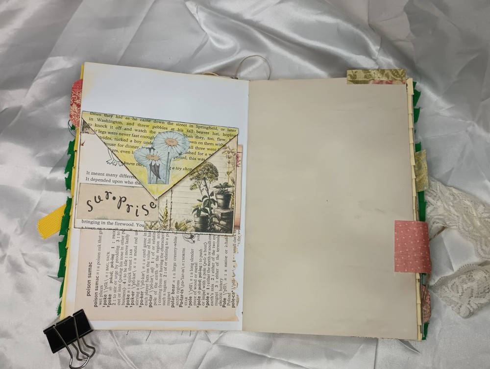 Junk Journal Eclectic With Lace Soft Cover