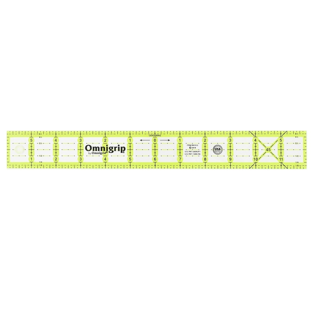 Ruler, 1-? x 12-Inch, Clear