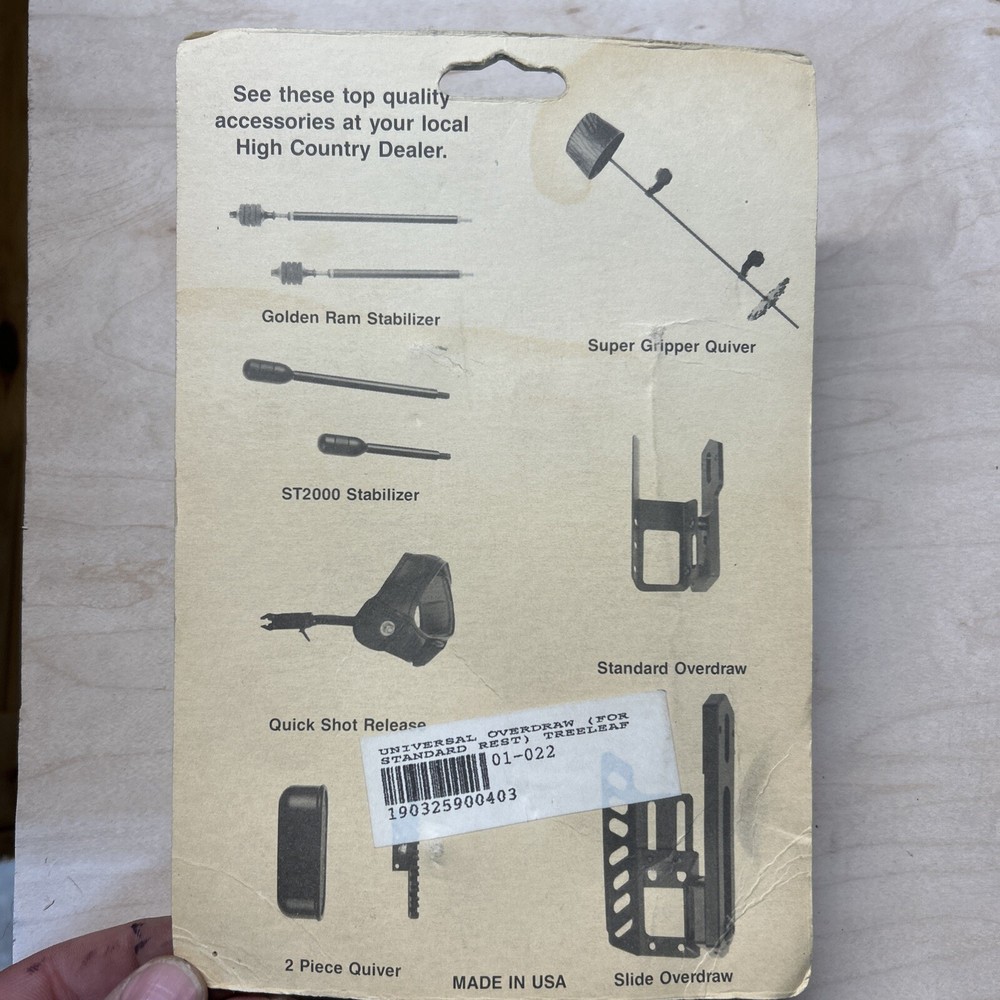 High Country Archery Overdraw Rest