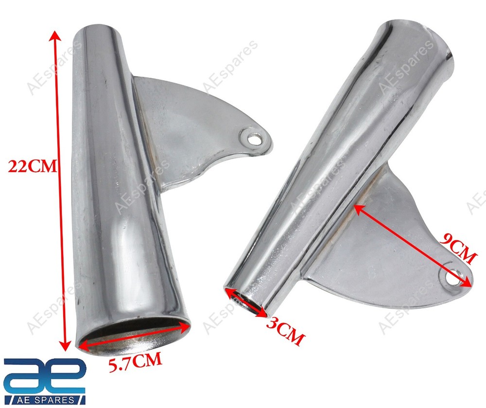 Chromed Front Fork Sleeves Fits For BSA A65 Thunderbolt Lighting 1968-1970 @US