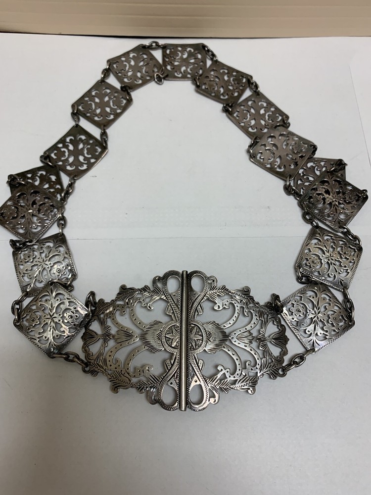 Antique Birmingham Sterling Silver Nurse's Belt