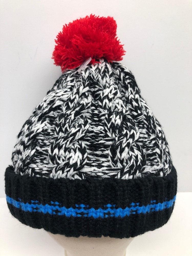 NWT Cat & Jack Boys Knit Pom Cuffed Hat