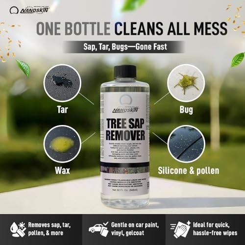 NanoSkin Tree Sap Remover 32 Oz. Instant, Safe Car Detailing Solution,Optimized