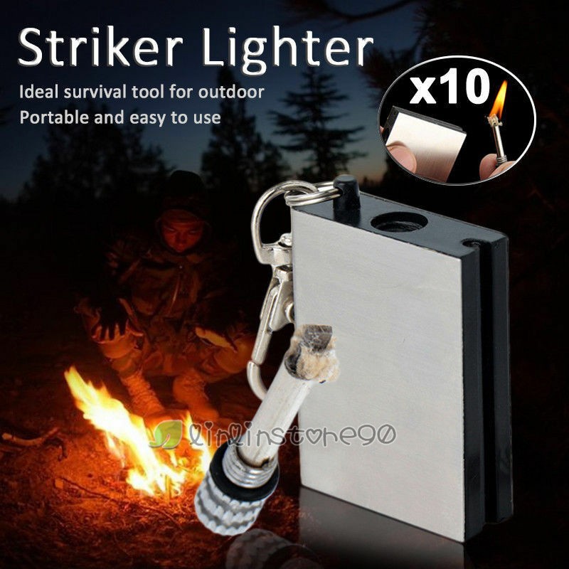 10PC Waterproof Permanent Match Lighter Match Eternal Survival Camp Fire Starter