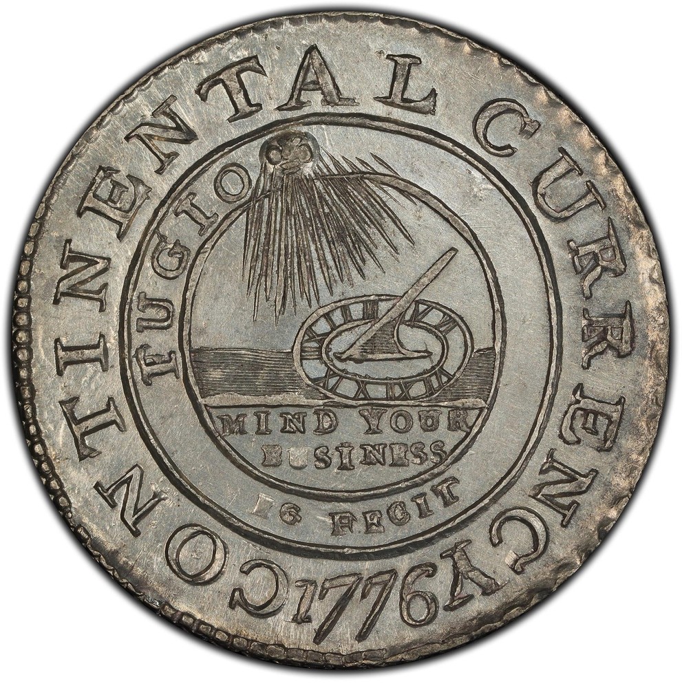 1776 CONTINENTAL $1 PCGS MS 64
