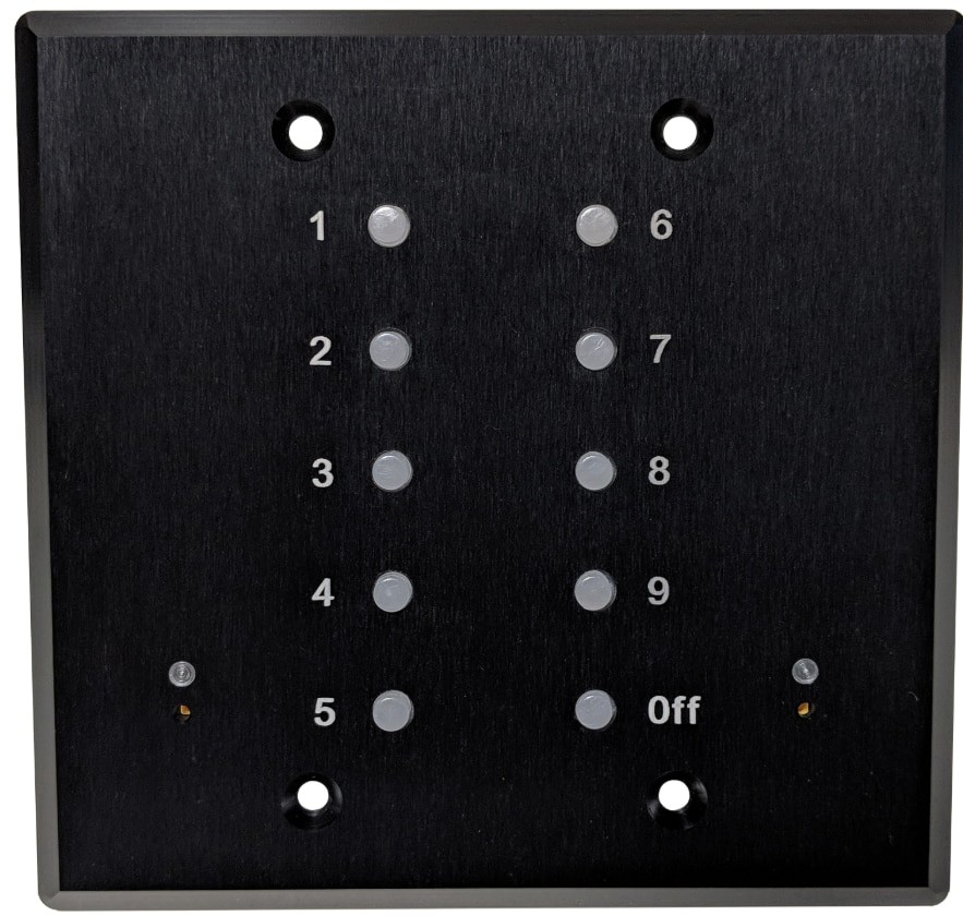 DFD PRE10ETHER-A Ethernet Preset 10 Architectural 2 Gang Wall Mounted Controller