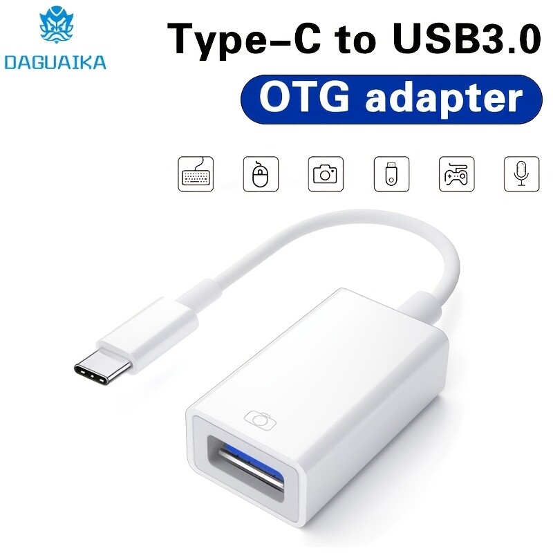 Type-C to USB3.0 OTG Adapter Reader for Computers and USB C Devices Portable Ada