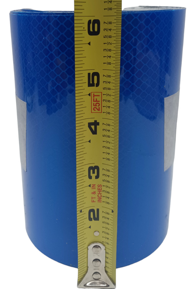 Blue Diamond Reflector Sign Plotter Cutter Vinyl Caution Tape ROLL 6" x 10' Roll