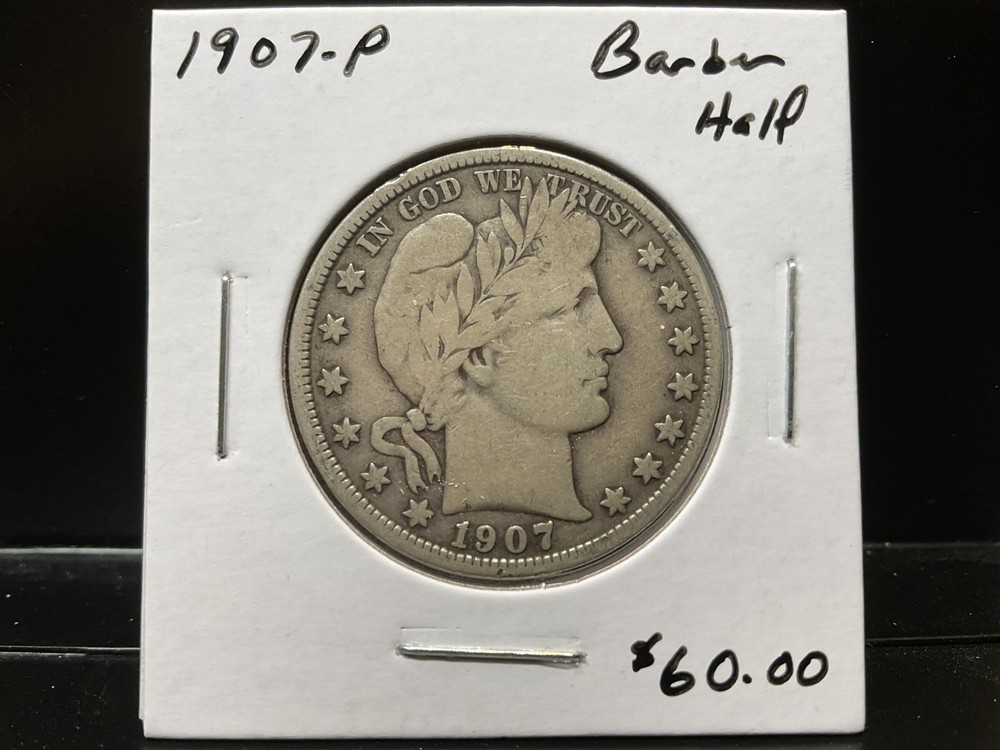 1907-P  Barber Half