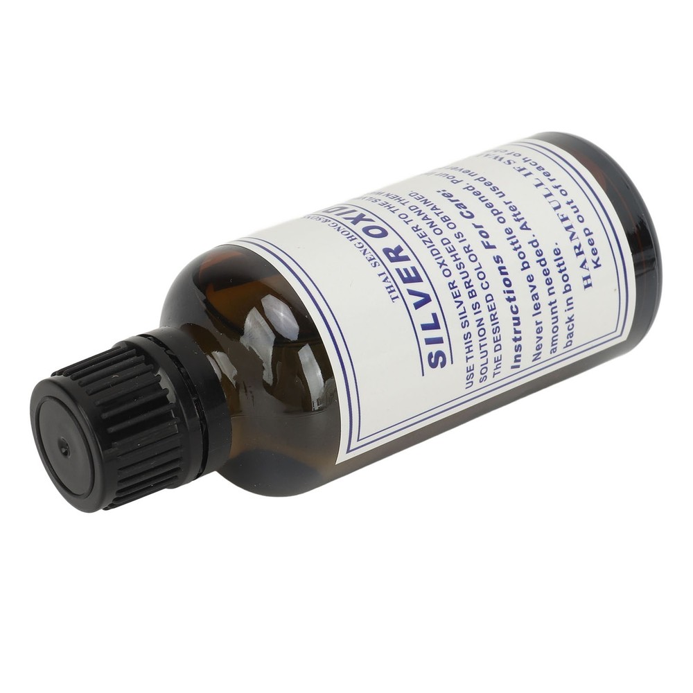 Silver Oxidizer Solution Jewelry Making Black Fast Acting Vintage Effect 50ml