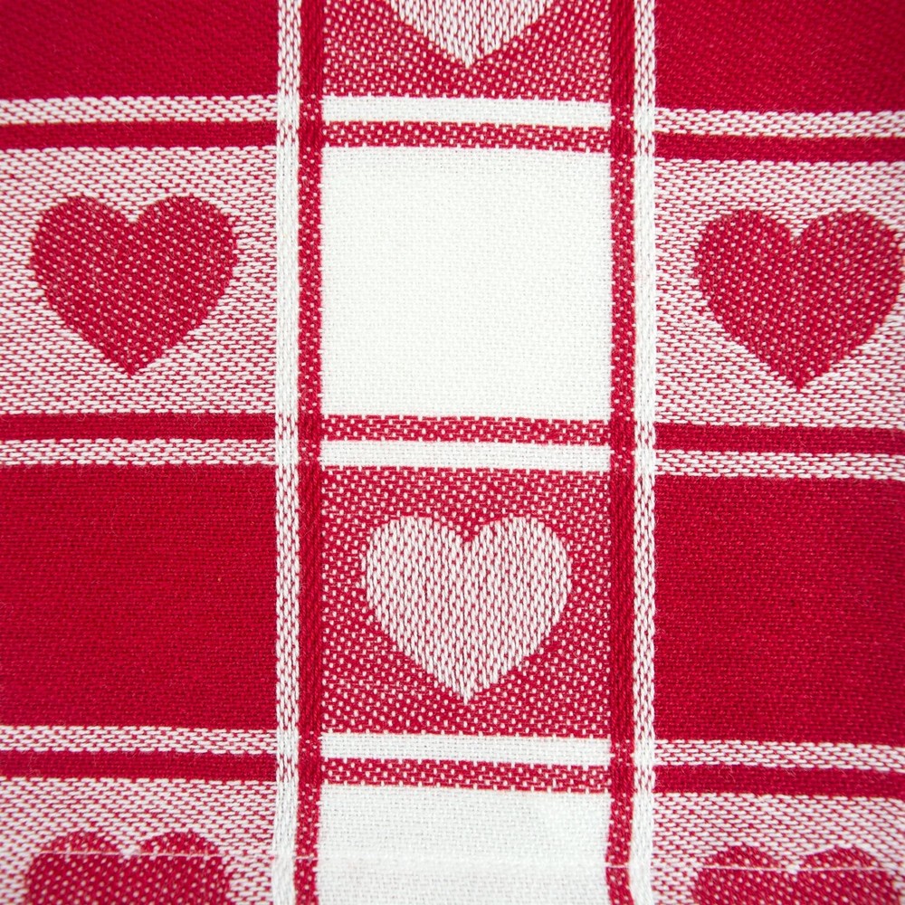 DII Valentine's Day Tablecloth Check Collection, Tablecloth, 60x84, Checkered He