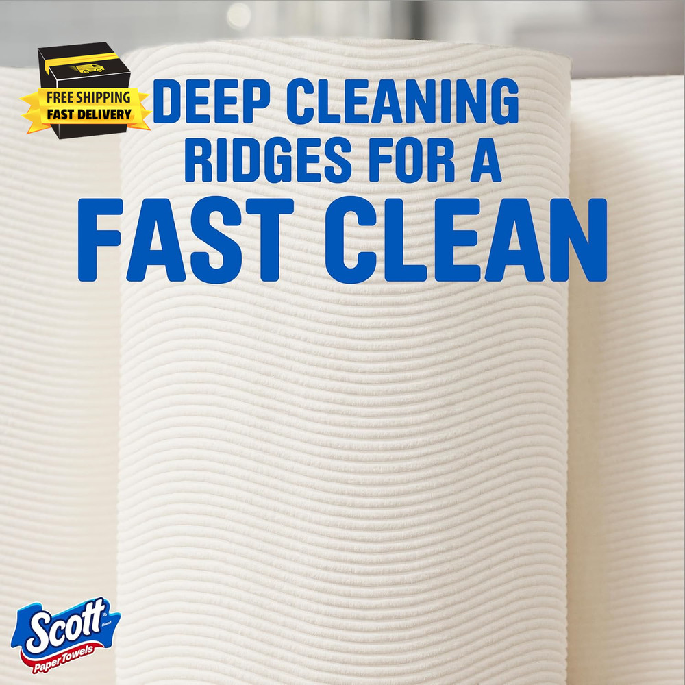 Paper Towels, Choose-A-Sheet, 6 Double Rolls = 12 Regular Rolls (108 Sheets per