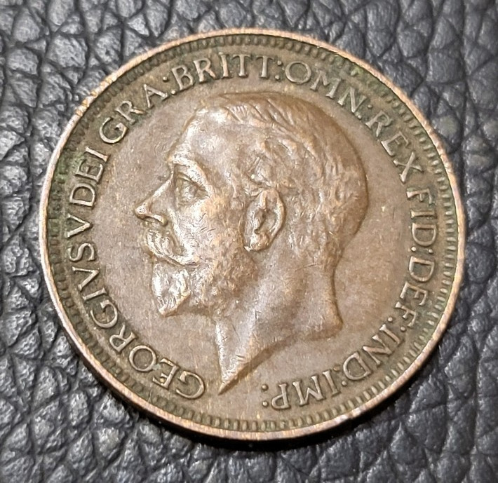 1934 Great Britain Farthing Coin