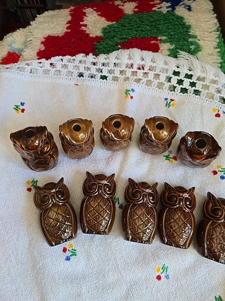 Vintage Ceramic Owl....Great for Macrame.