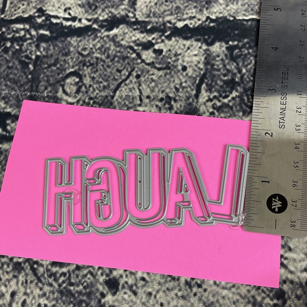 Tonic Studios "LAUGH" Sentiments Die Set