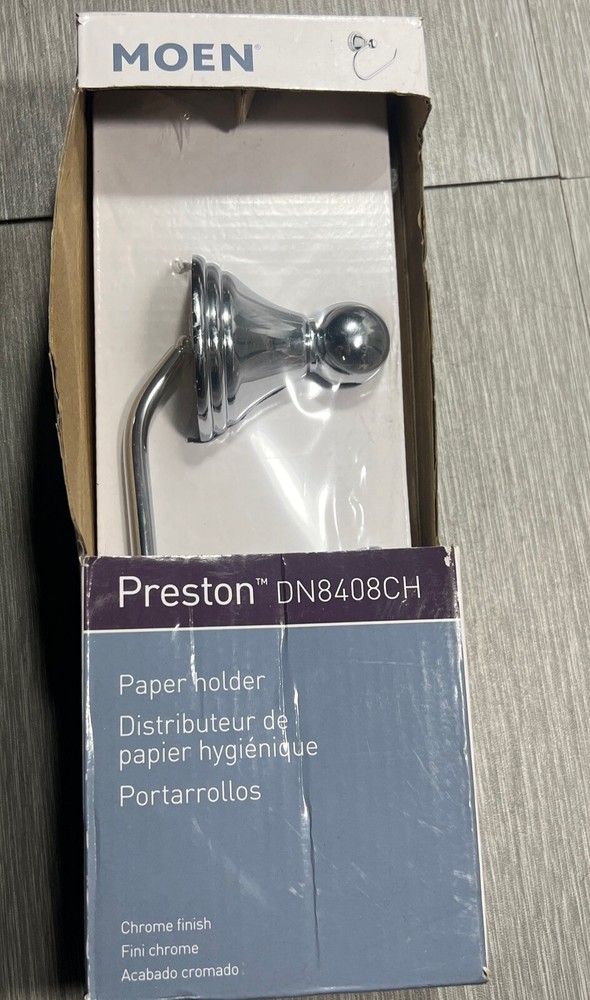 MOEN Preston Single Post Toilet Paper Holder in Chrome DN8408CH