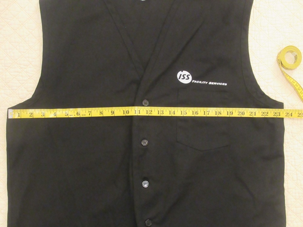 Fame Fabrics - Vest Button Up Black Size XL