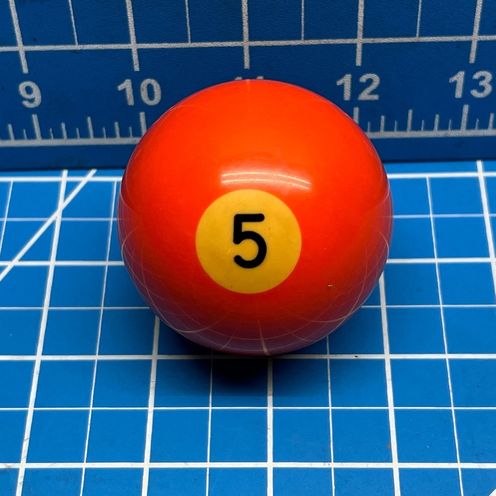 Vintage Replacement #5 Billiard Pool Ball 2 1/4" Diameter