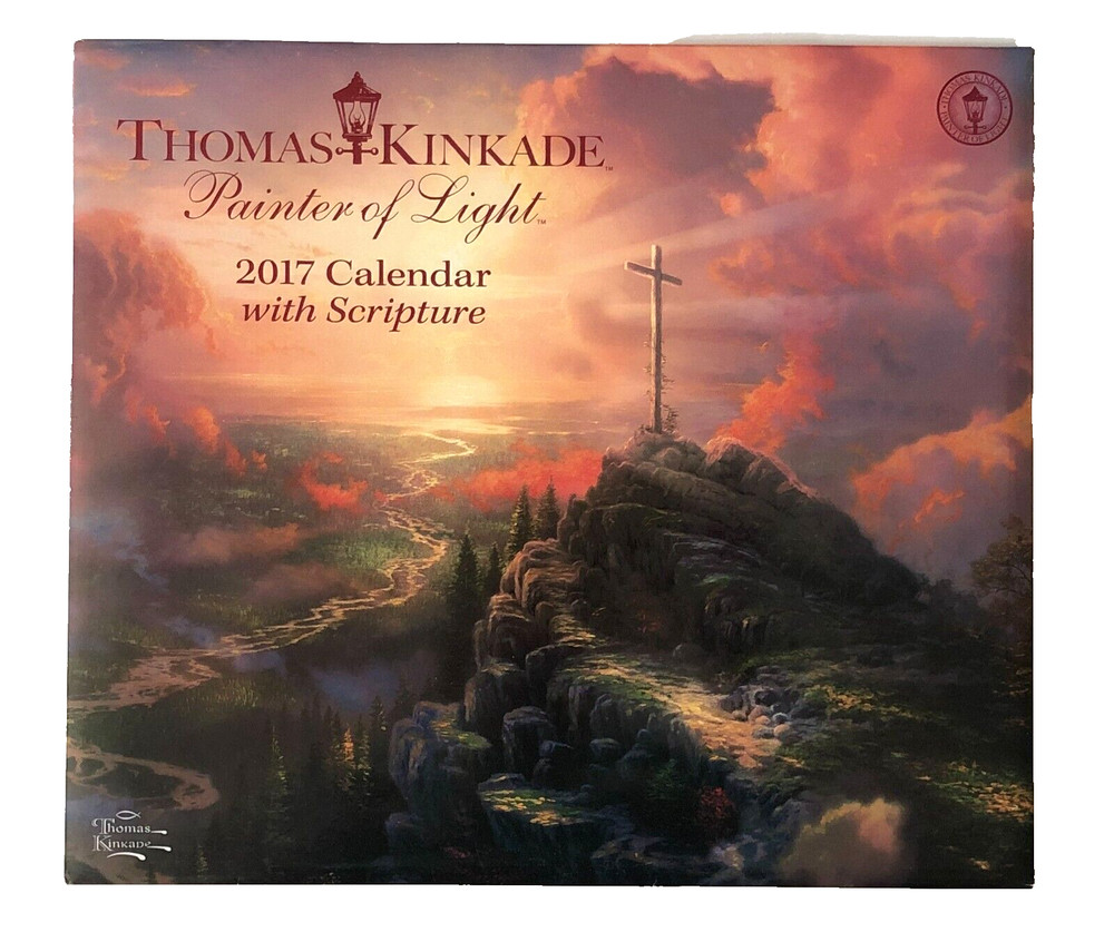 2017 Thomas Kinkade Scripture Calendar Painter of Light Large Wall Format Art
