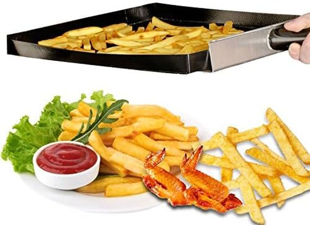 Toaster Baskets, Black, Rectangular, 30X35CM, PTFE Coated Fiberglass, Non Stick,