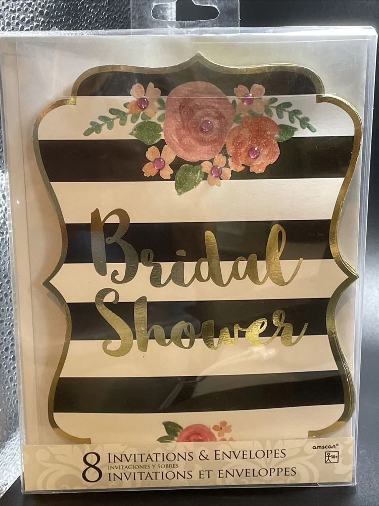 Bridal Shower Invitations - 8 Count