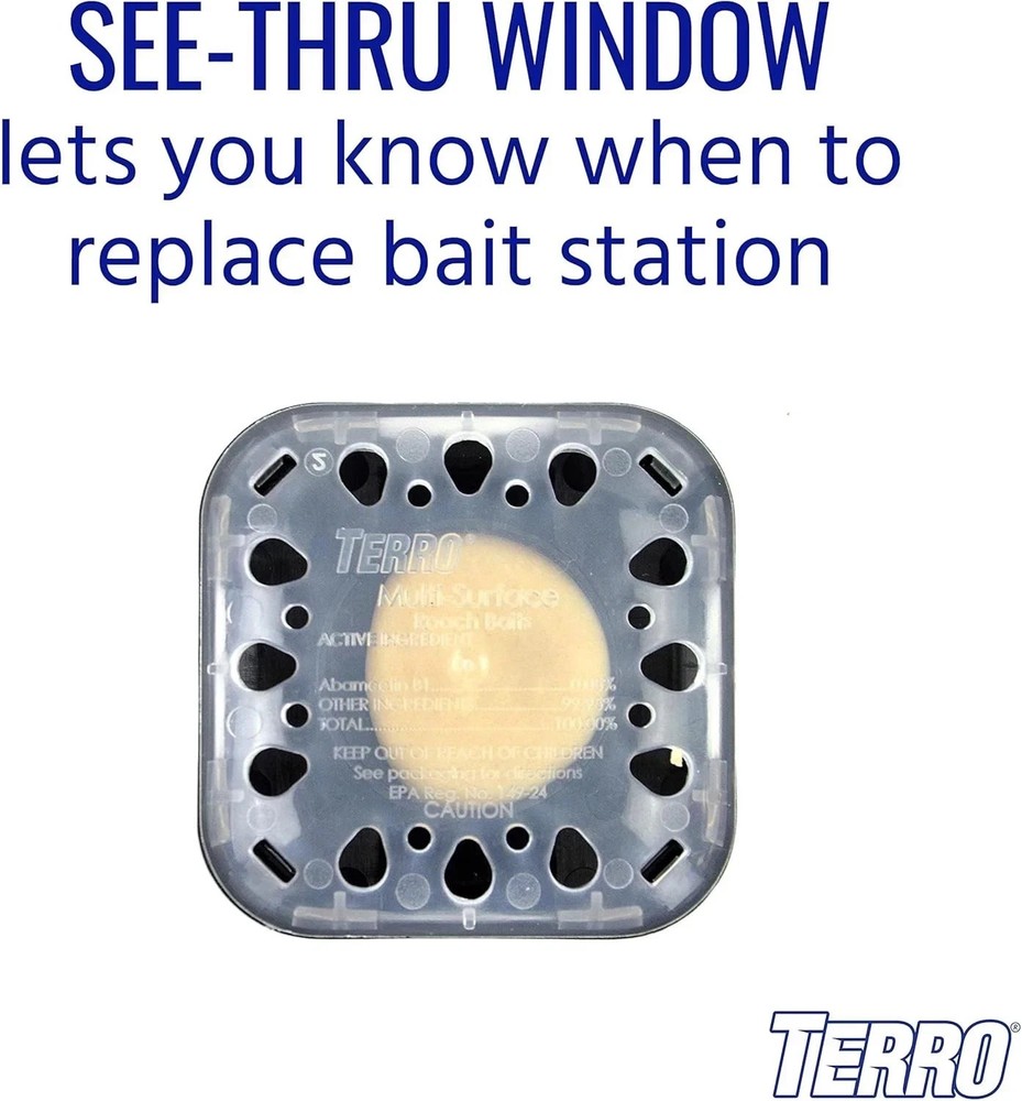 TERRO T500 Multi Surface Roach Baits - Pack of 6