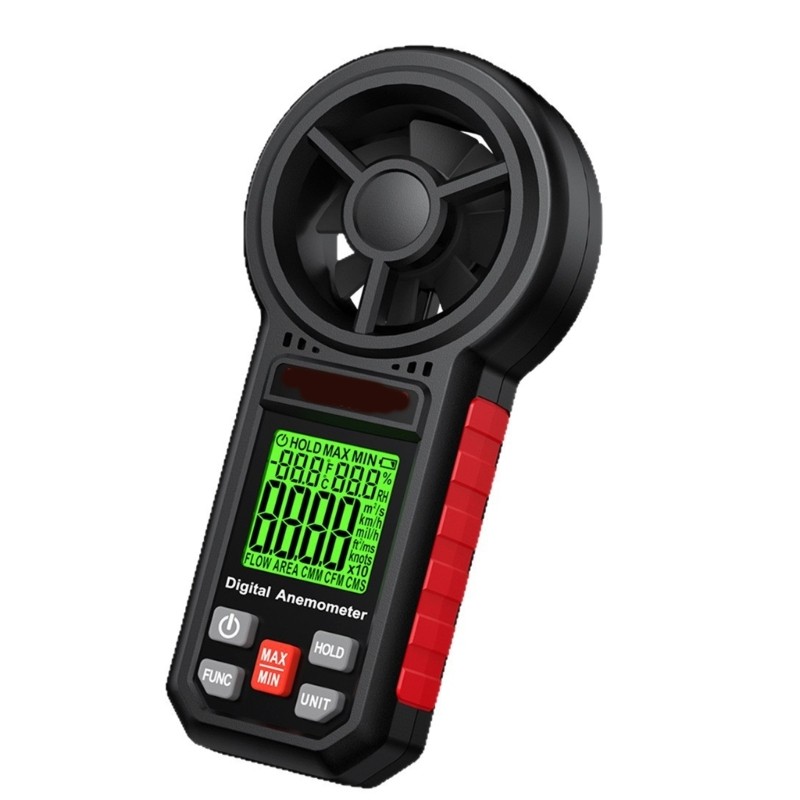 Easy Carry Digital Anemometer Measuring Speed Direction Humidity and Temperature