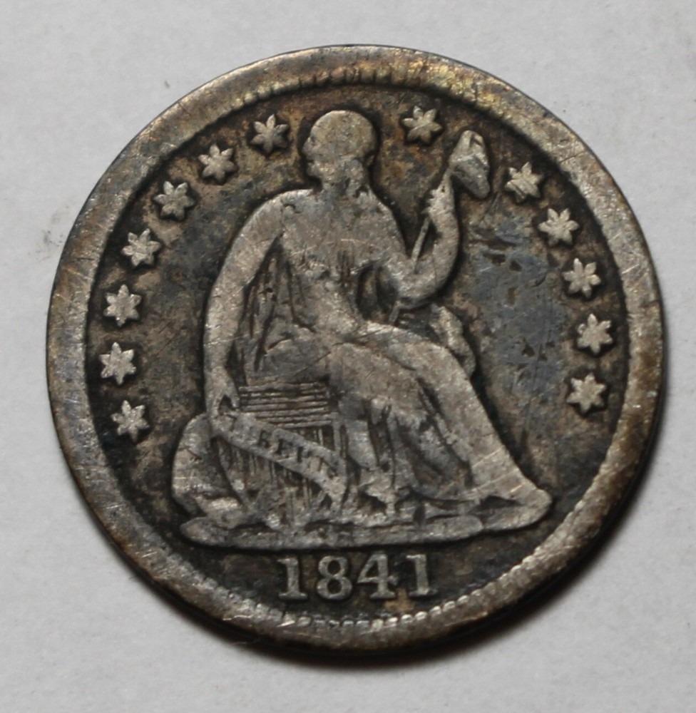 1841 Seated Half Dime PH470