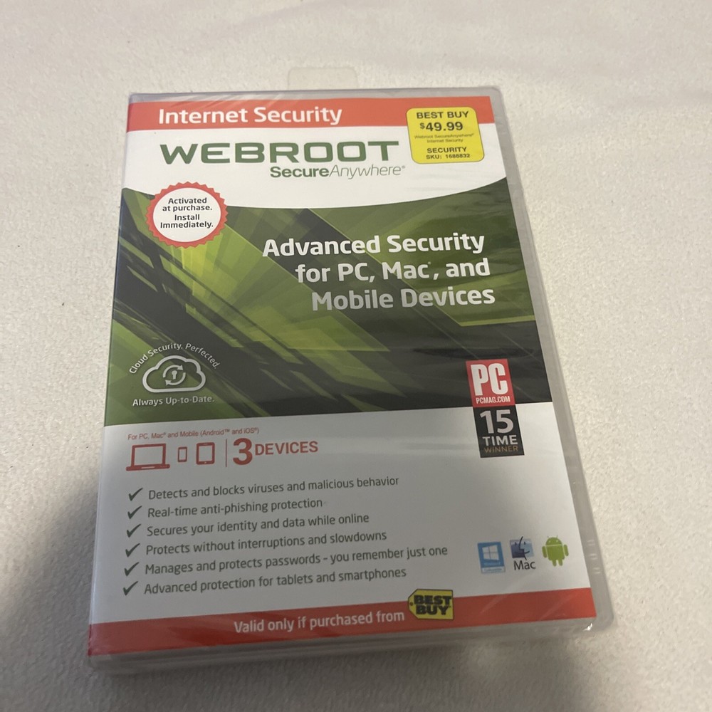 Webroot SecureAnywhere Internet Security - Join The Protected for Windows & Mac