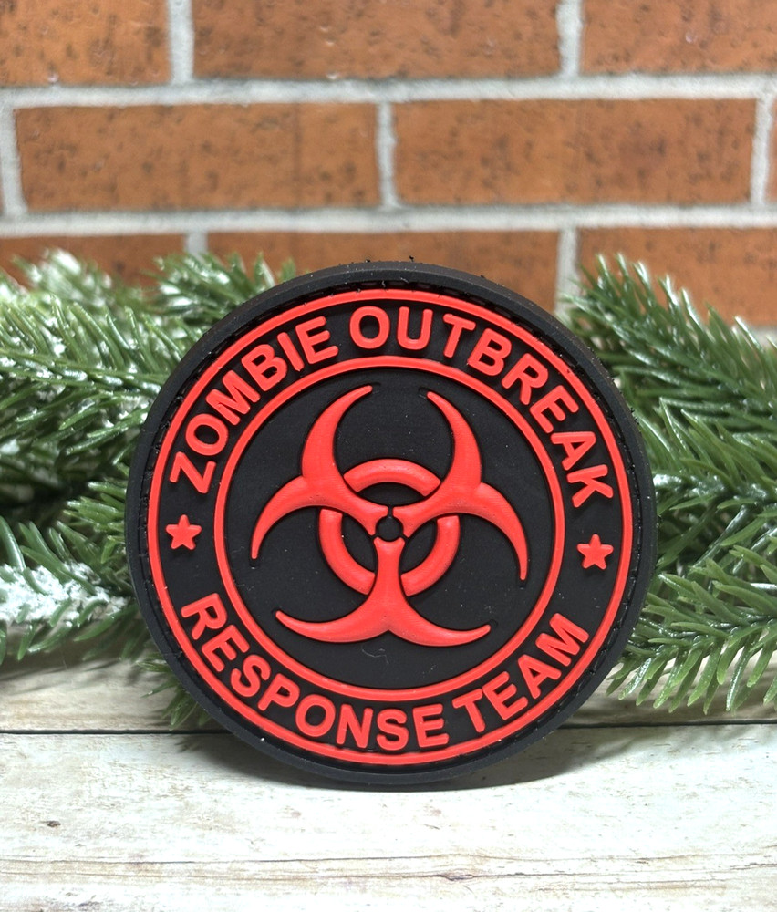 Zombie PVC Patch - Tactical Morale Patch -  Zombie Outbreak Biohazard Gun Patch