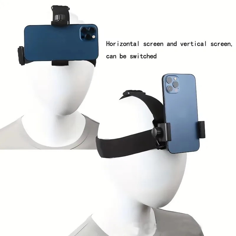 Easily Adjustable head-mounted mobile phone camera fixed bracket,first-person