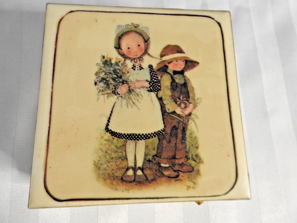 Vintage Matchbox Holder with Matches