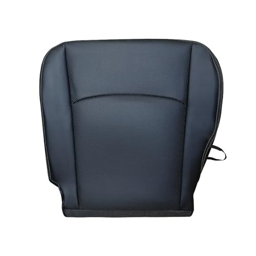 Front Driver Side Bottom Artificial Leather Seat Cover Front Left Side Black