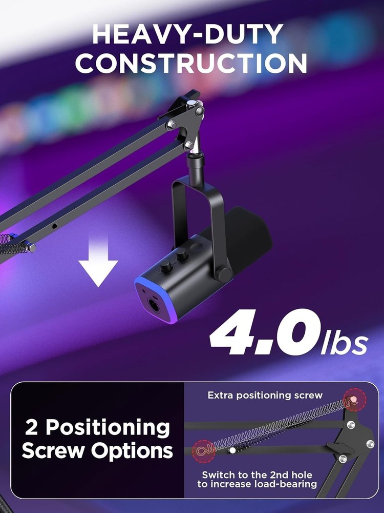 Heavy Duty Mic Stand & Pop Filter