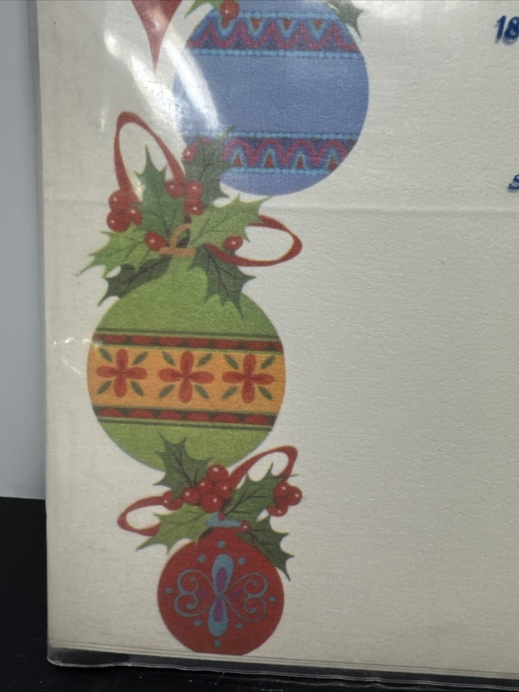 16 Vintage Brightnotes Christmas Ornaments Self-Mailing Fold-up Notes