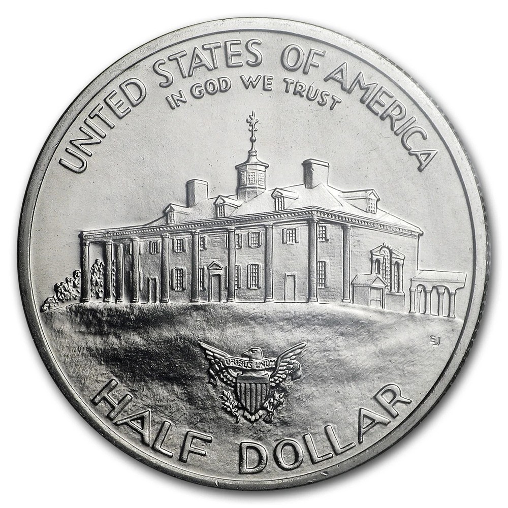 1982-D George Washington 1/2 Dollar 90% Silver Commemorative BU (Box & COA)