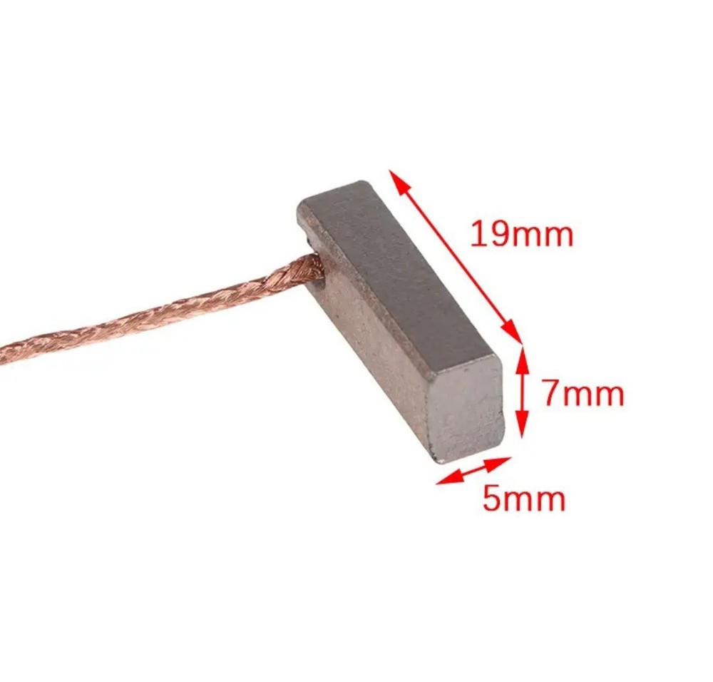 10PCS CHARCOAL BRUSH FOR MOTOR FLEX DRILL TOOLS 5×7×19mm #987