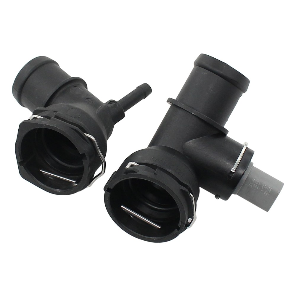 Roneeson Radiator Coolant Upper and Lower Hose Coupling Adapter Black